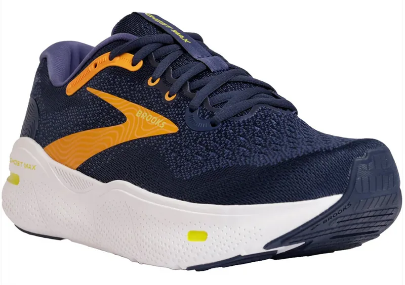 Brooks Men's Ghost Max Crown Blue/Black Iris/Marigold-2